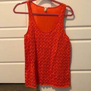 J Crew Sleeveless Top - Orange (M)